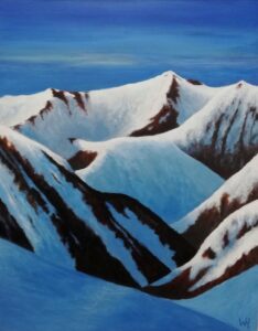 Zillertal Alps (3), Acrylic on canvas, 100x80 cm