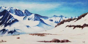 Zillertal Alps (2), Oil on canvas, 50x100 cm